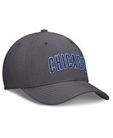 Nike Men's Gray Chicago Cubs Swoosh Performance Flex Hat