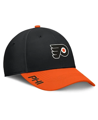 Fanatics Men's Black/Orange Philadelphia Flyers Authentic Pro Rink Flex Hat