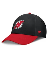 Fanatics Men's Black/Red New Jersey Devils Authentic Pro Rink Flex Hat