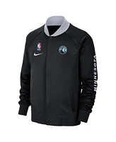 Nike Men's Black Minnesota Timberwolves 2024/25 City Edition Authentic Showtime Performance Full-Zip Jacket