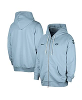 Nike Men's Light Blue New York Knicks Authentic Standard Issue Full-Zip Hoodie Jacket