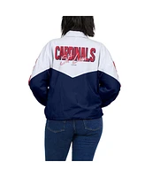 Wear by Erin Andrews Women's White/Navy St. Louis Cardinals Color Block Full-Zip Windbreaker Jacket