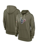 Nike Women's Olive Houston Texans Salute To Service Performance Pullover Hoodie