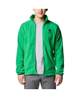 Columbia Men's Green Notre Dame Fighting Irish Flanker Iv Fleece Raglan Full-Zip Jacket