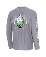 Tommy Bahama Men's Gray Kansas City Chiefs Oasis End Zone Lux Long Sleeve T-Shirt