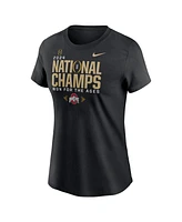 Nike Women's Black Ohio State Buckeyes College Football Playoff 2024 National Champions Locker Room T-Shirt