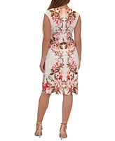 Donna Ricco Women's Floral-Print Sheath Dress