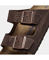 Birkenstock Men's Arizona Essentials Oiled Leather Two-Strap Sandals from Finish Line