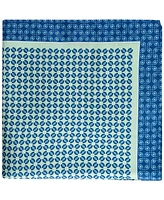 Tommy Hilfiger Men's Solid Bow Tie & Medallion Pocket Square Set