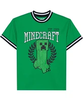 Minecraft Little & Big Boys Team Creeper Soccer Jersey Shirt