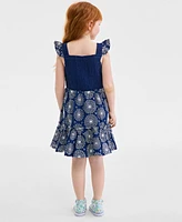 On 34th Little & Big Girls Mommy Me Eyelet Ruffle-Sleeve Smocked Dress, Exclusively at Macy's