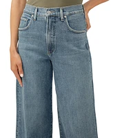 Silver Jeans Co. Women's Be Easy High Rise Cropped Wide Leg