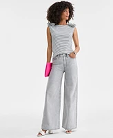 On 34th Women's High-Rise Wide-Leg Jeans, Exclusively at Macy's