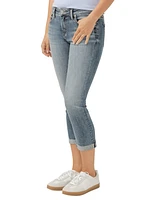 Silver Jeans Co. Women's Elyse Mid Rise Comfort Fit Capri