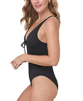 Andie Women's Sicily Tie-Neck Pointelle Swimsuit