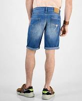 Guess Men's Sonny Slim-Fit Stretch 12" Denim Shorts