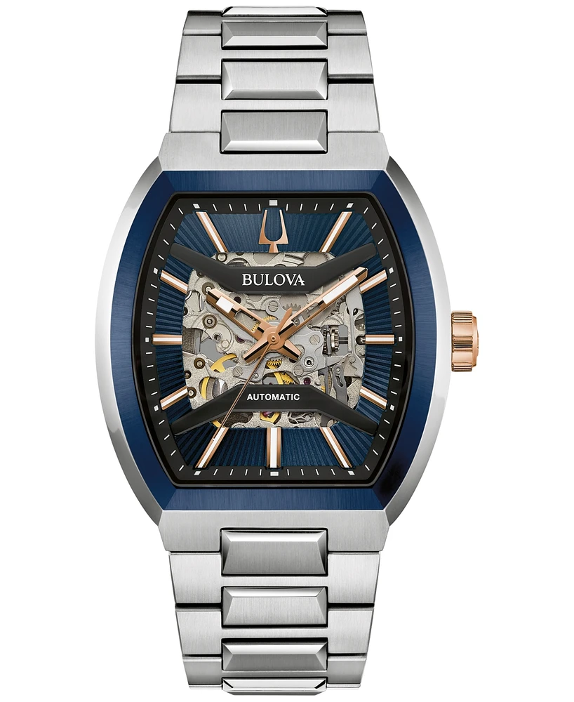 Bulova Men's Maquina Sport Automatic Stainless Steel Bracelet Watch 40mm