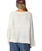 Edikted Womens Kangaroo Pocket Oversized Knit Top