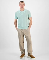 Guess Men's Mesh Stripe Elija Polo Shirt