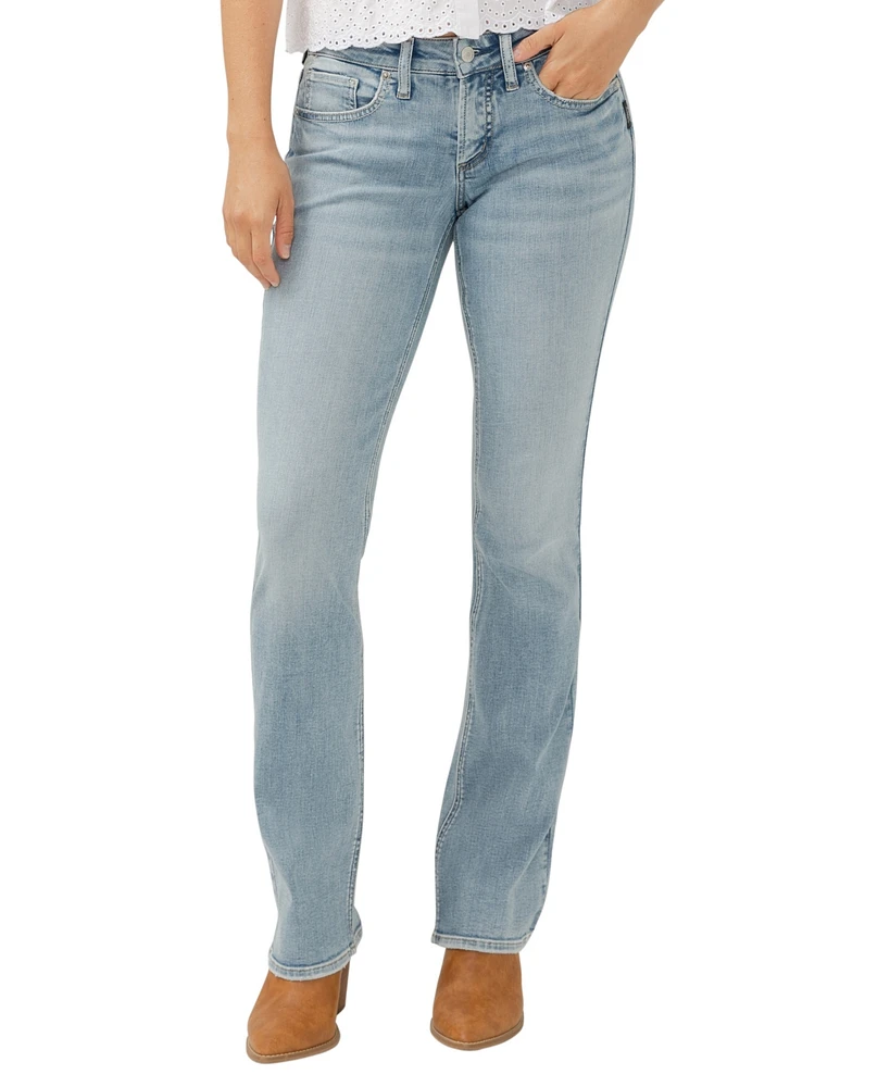 Silver Jeans Co. Women's Britt Low Rise Curvy Fit Slim Bootcut