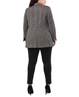 Vince Camuto Plus Double-Breasted Shawl-Collar Jacket
