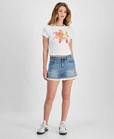 Self Esteem Juniors' Lily Graphic Cotton T-Shirt