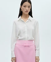 Mango Women's Decorative Bow Short Skirt