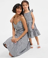 On 34th Womens Gingham Mommy Me Midi Dress Toddler Girls Gingham Smocked Dress Exclusively At Macys