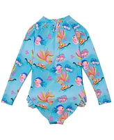 Kaleido Fish Sustainable Leg Frill Surf Suit