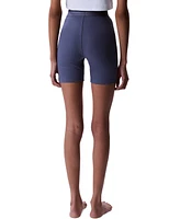 Calvin Klein Women's Ribbed Bike Shorts QS7216