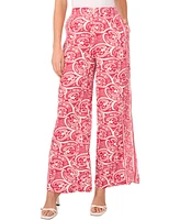 1.State Women's Printed Wide-Leg Pull-On Pants