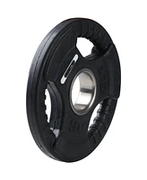 HolaHatha 5 Pound Olympic Rubber Coated Weight Plate w/Tri Grip Handle