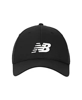 New Balance Adult Unisex Navy Blue 6 Panel Structured Stretch-Fit Performance Running Hat