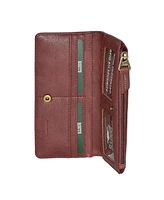 Slim Ladies Wallets With Top Zipper