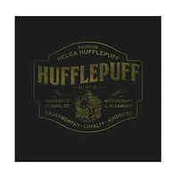 Mens Harry Potter Hufflepuff Hogwarts House Black Graphic Tee-xxl