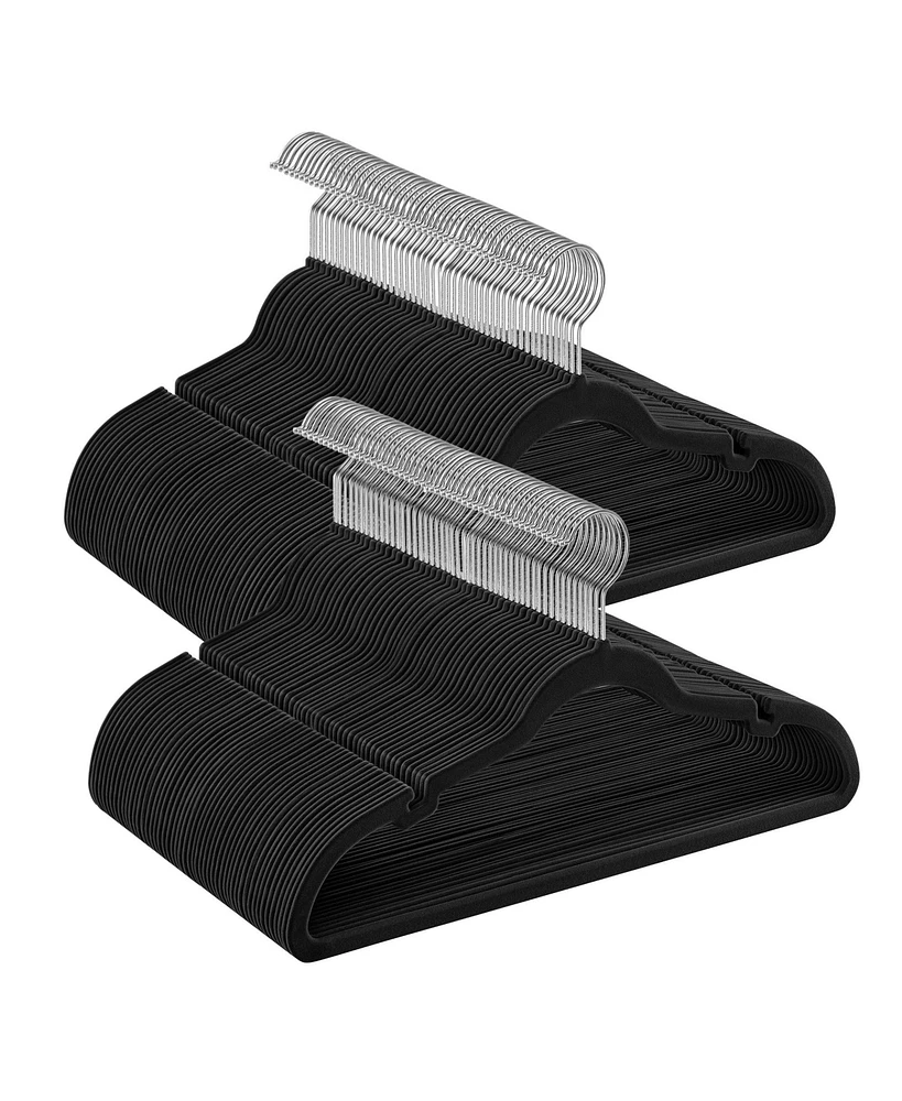 20-Pack Velvet Hangers, Non-Slip Suit Hangers with Shoulder Notches for Clothes Organization