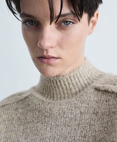 Mango Women's Perkins Neck Knitted Sweater