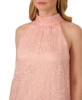 Adrianna Papell Women's Burnout Trapeze Dress