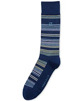 Perry Ellis Portfolio Men's Striped Crew Socks