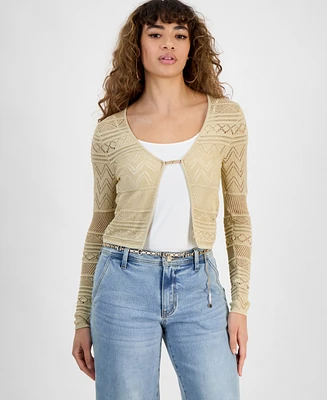 Guess Women's Nellie Metallic Cardigan