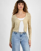 Guess Women's Nellie Metallic Cardigan