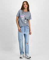 Love Tribe Juniors' Kuromi My Melody Graphic T-Shirt