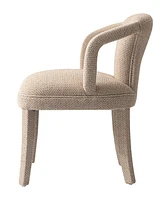 Manhattan Comfort 24.8" Palmer Modern Tweed Dining Armchair