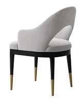 Manhattan Comfort 22.4" Carrington Modern Velvet Dining Armchair