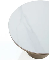 Manhattan Comfort 19.68" Glenn Modern Sintered Stone Top End Table