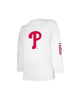 Stitches Big Boys and Girls Red/White Philadelphia Phillies Combo T-Shirt Set