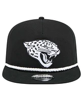 New Era Men's Black Jacksonville Jaguars B-Dub Golfer Snapback Hat