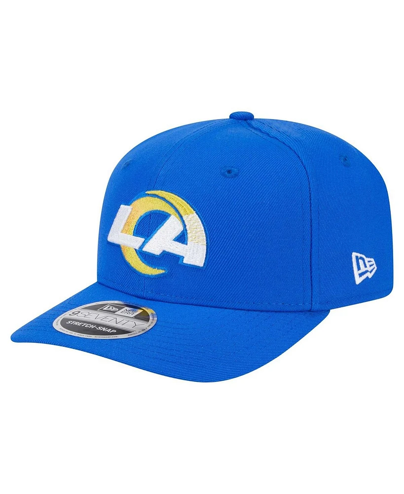 New Era Men's Royal Los Angeles Rams 9SEVENTY Stretch-Snap Hat