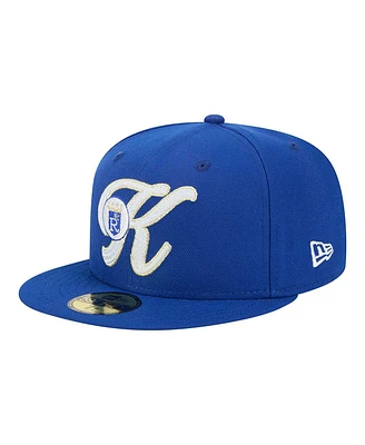 New Era Men's Royal Kansas City Royals Duo Logo 2.0 59FIFTY Fitted Hat