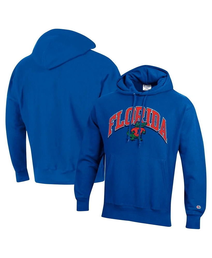 Champion Men's Royal Florida Gators Vault Late Night Reverse Weave Pullover Hoodie